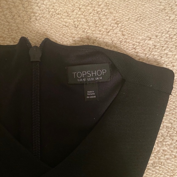 Topshop keyhole body on cross front dress size 10 - Picture 4 of 6